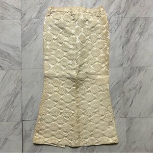 Vintage 70s HIS for her Cream Floral Skirt